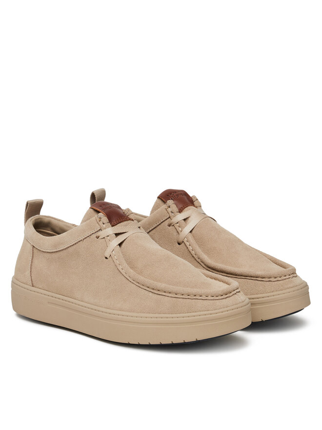 Tommy Hilfiger Туфлі Tommy Hilfiger Modern Light Suede Moc Toe Shoe FM0FM05501 Бежевий