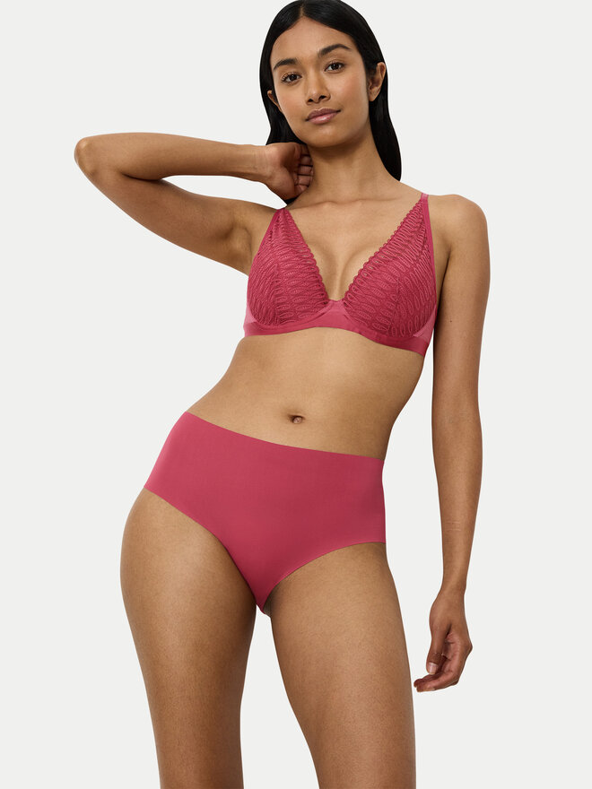 Triumph Triumph Klassischer Damenslip mit hoher Taille Pretty 10222227 Rot