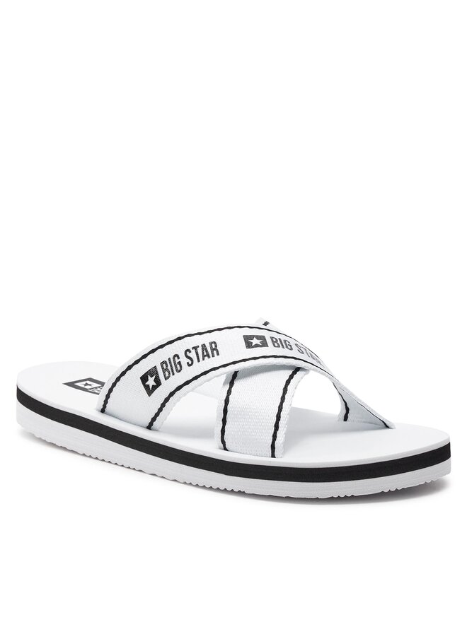 Big Star Shoes Klapki Big Star Shoes NN274A509 Biały