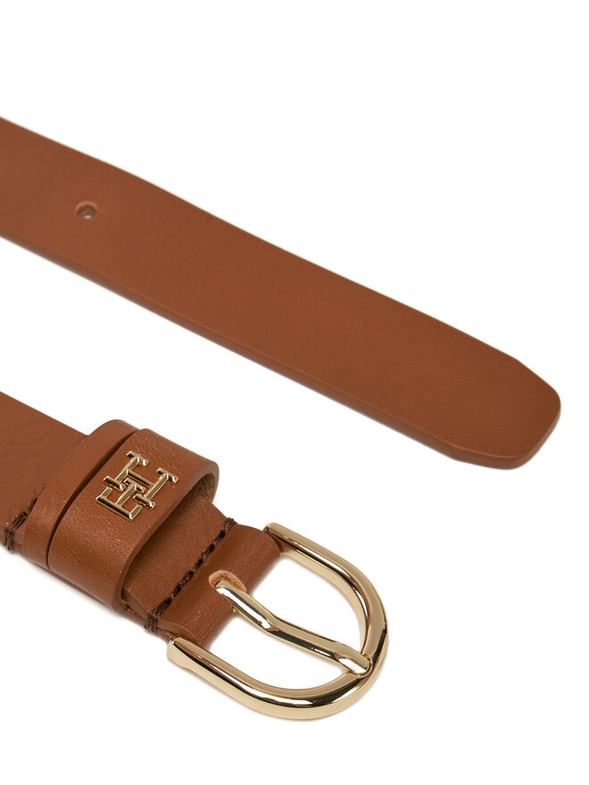 Tommy Hilfiger Pasek Damski Tommy Hilfiger Essential Effortless 2.5 AW0AW16836 Brązowy