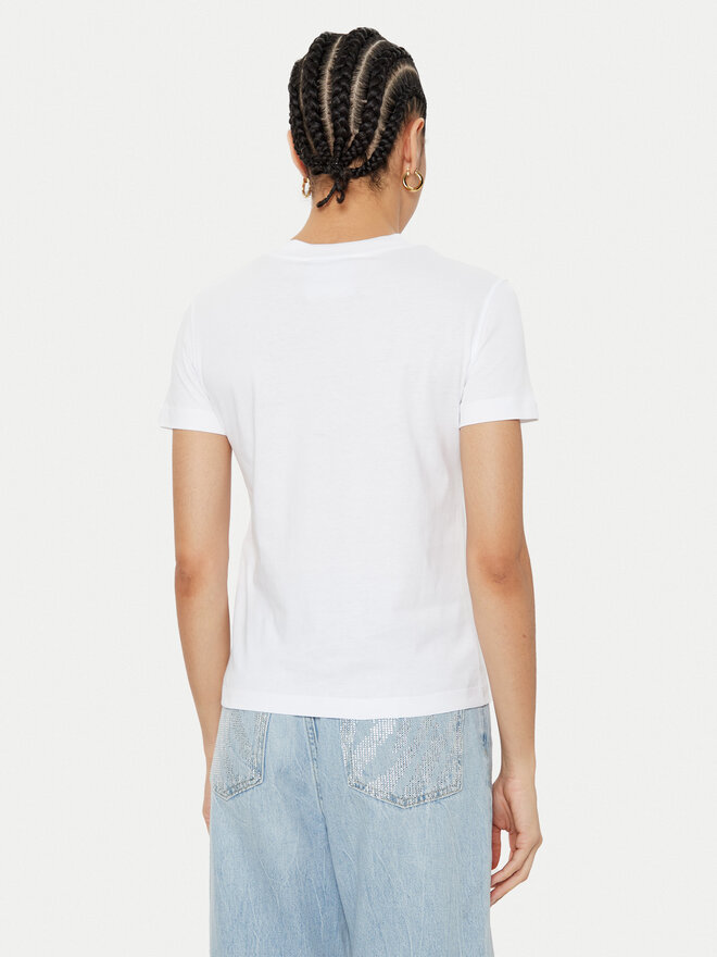 Versace Jeans Couture Versace Jeans Couture Camiseta 78HAHT01 Blanco Regular Fit