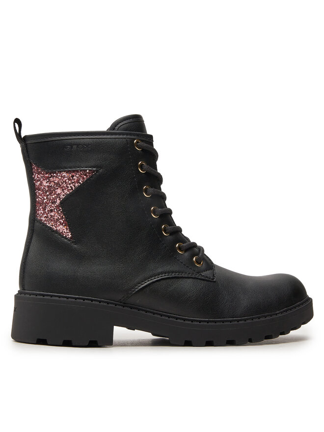 Geox Stiefel Geox Jr Casey J9420G 0BCEW C9B8W S Schwarz