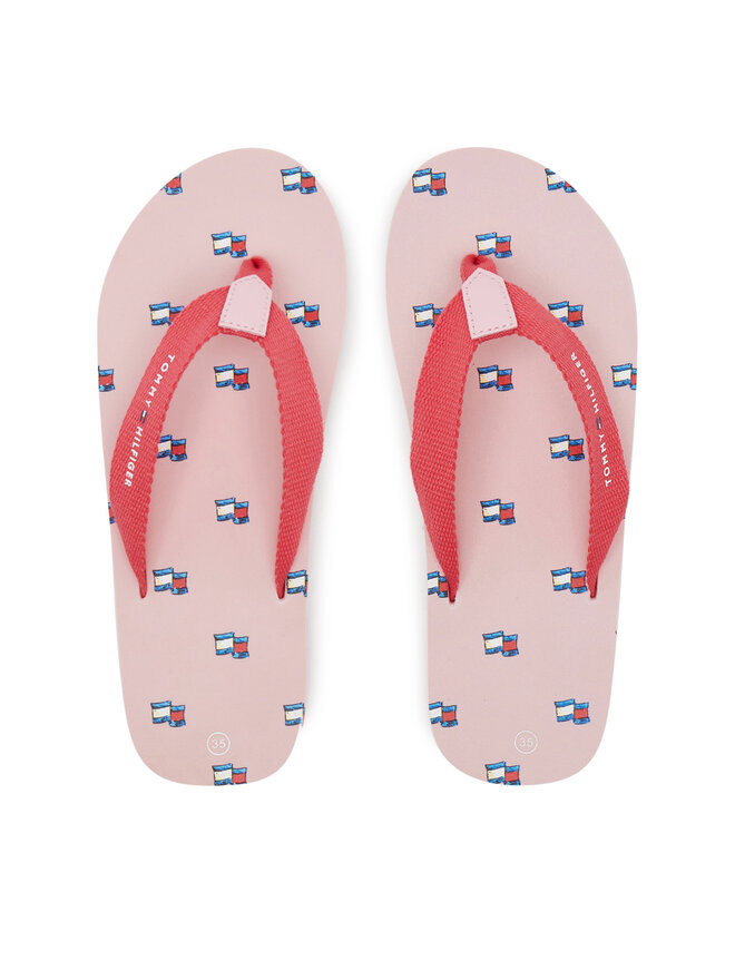 Tommy Hilfiger Zehentrenner Tommy Hilfiger T3A8-33807-0058X S Rosa