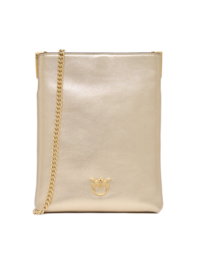 PINKO Handtasche PINKO Flat Satchel AI 25-26 PCPL 105352 A2O9 Goldfarben