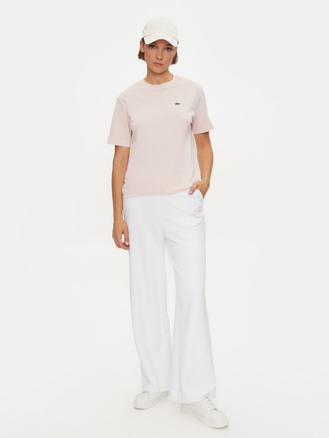 Lacoste Lacoste Marškinėliai TF7215 Rožinė Loose Fit