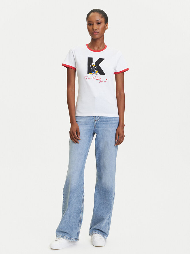 KARL LAGERFELD KARL LAGERFELD Camiseta A3W17089 Blanco Regular Fit