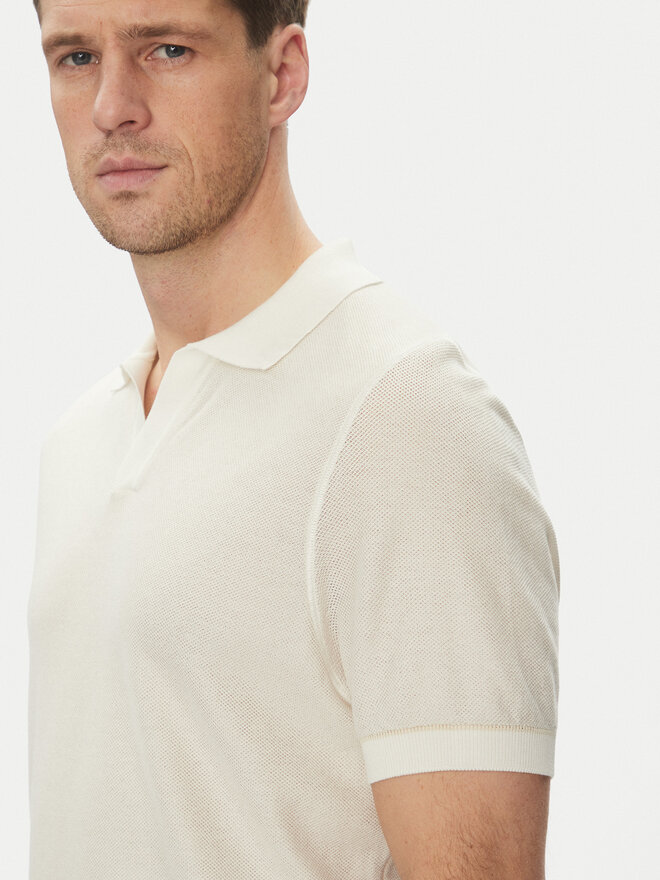 BOSS BOSS Polo H-Jianluca 50537654 Blanco Regular Fit