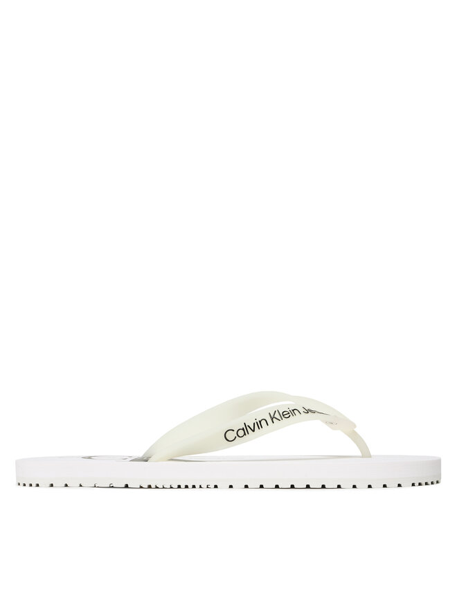 Calvin Klein Jeans Flip flop Calvin Klein Jeans Beach Sandal Monogram Tpu YM0YM00838 Alb