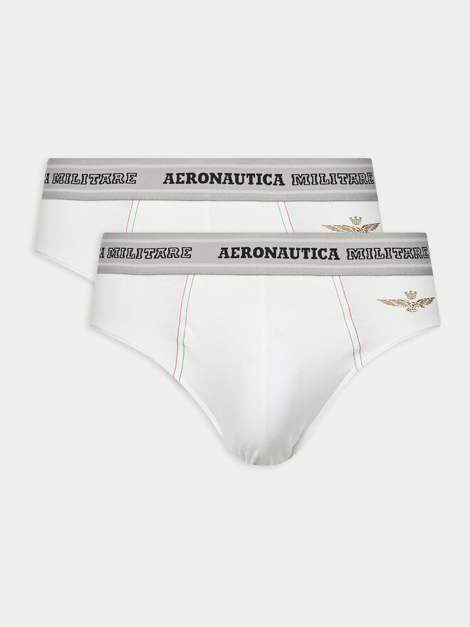 Aeronautica Militare Aeronautica Militare 2er-Set Slips AM1USL002 Weiß
