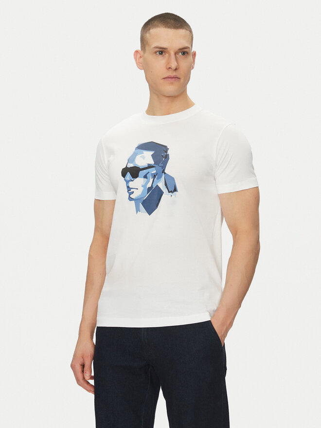 KARL LAGERFELD KARL LAGERFELD Camiseta 755065 552241 Blanco Regular Fit