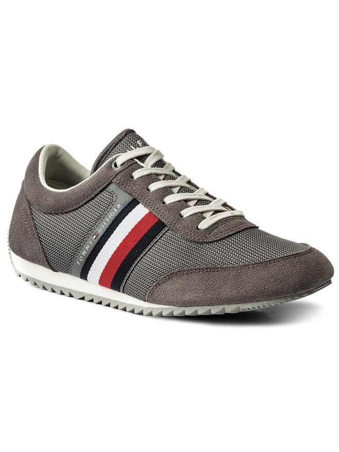 Tommy Hilfiger Sneakers Tommy Hilfiger Corporate Material Mix Runner FM0FM01314 Grau