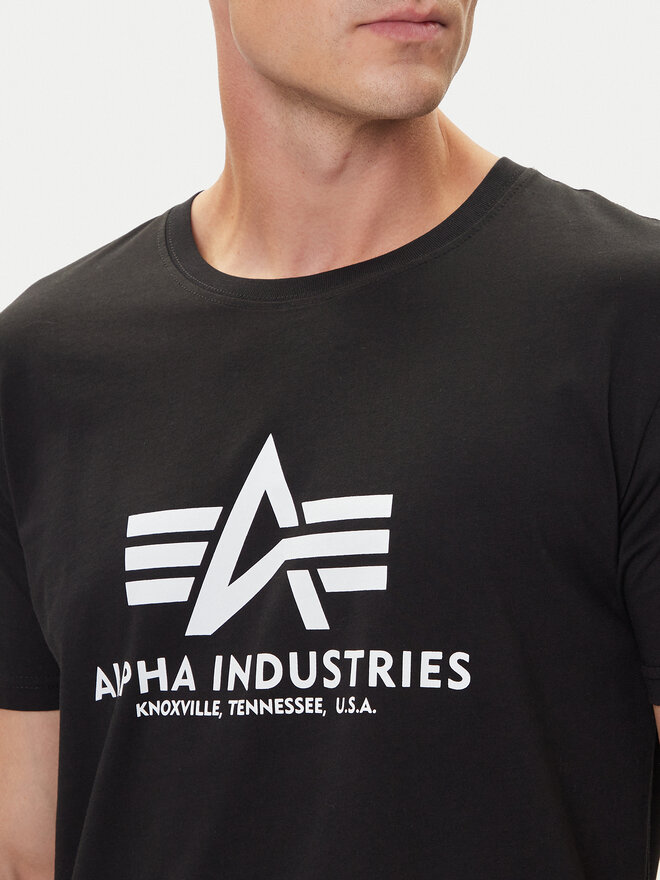 Alpha Industries Alpha Industries Majica Basic T-Shirt 100501 Črna Regular Fit