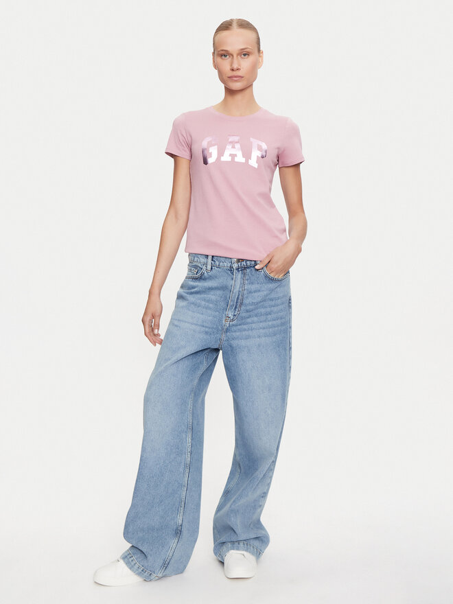 Gap Gap Marškinėliai 417797-13 Rožinė Regular Fit