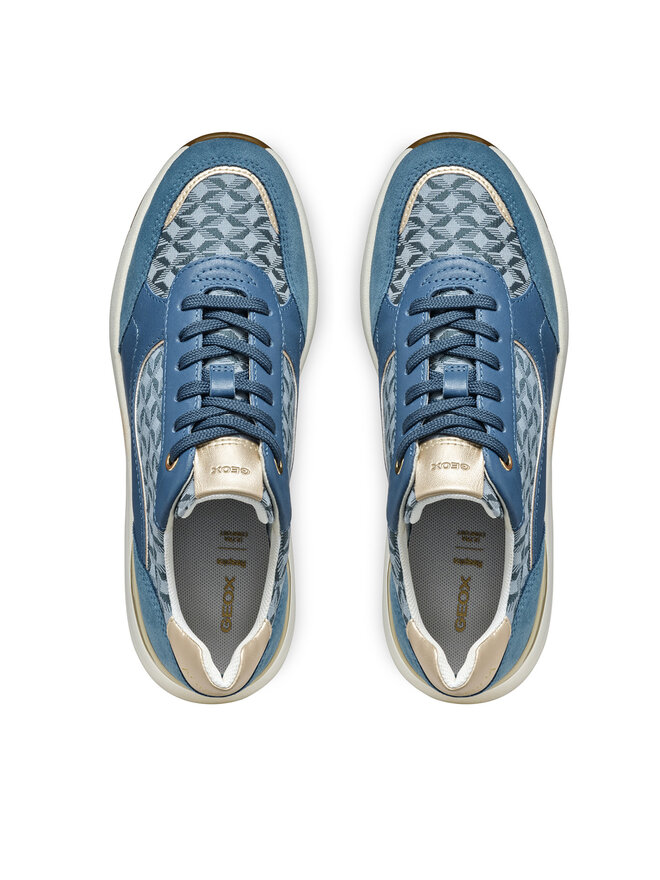 Geox Sneakersy Geox D Spherica Ec13 D45WAA 085DS C4005 Modrá