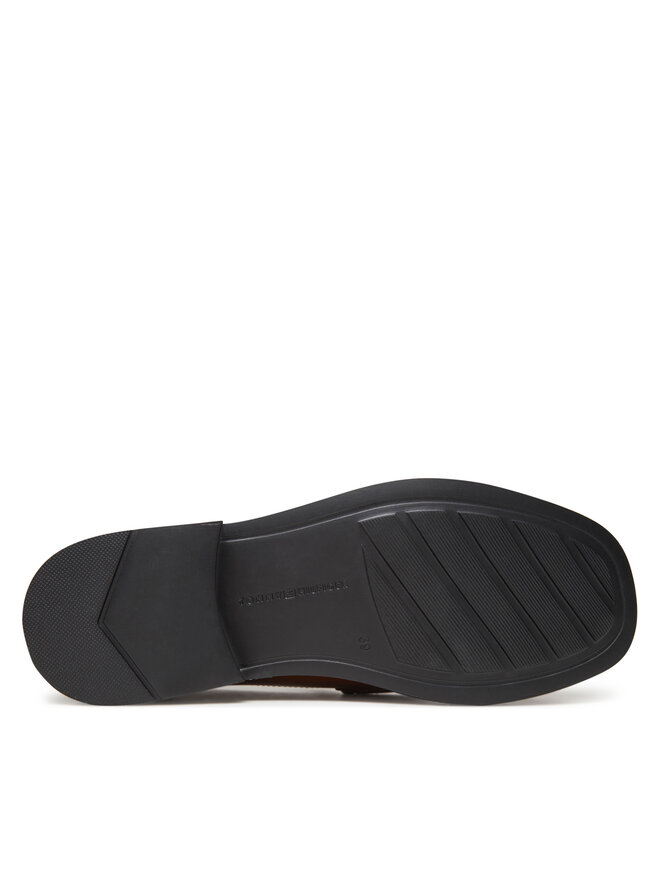 Tommy Hilfiger Mokassins Tommy Hilfiger Crest Squarish Toe Penny Loafer FW0FW08633 Braun
