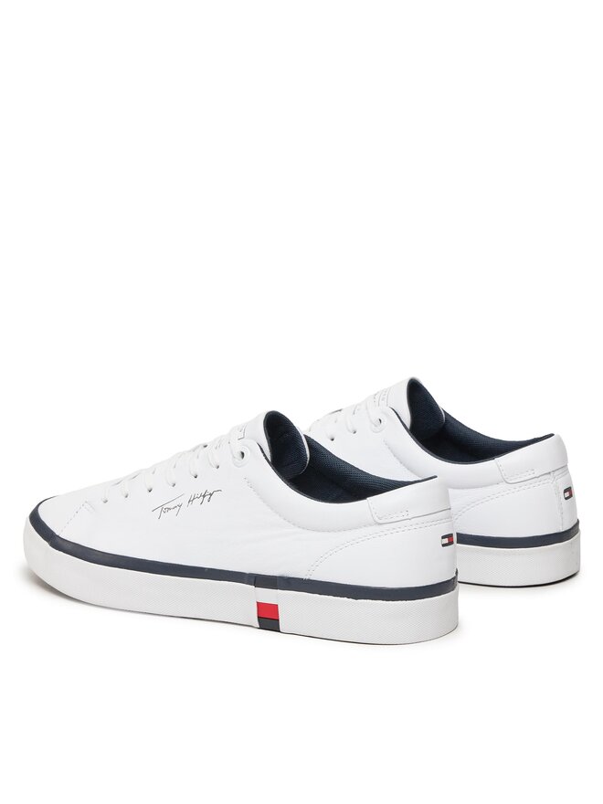 Tommy Hilfiger Sneakers Tommy Hilfiger Modern Vulc Corporate Leather FM0FM04922 Alb