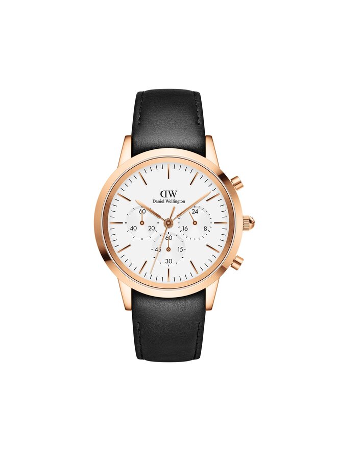 Laikrodis Daniel Wellington Iconic Chronograph DW00100646 Juoda eavalyne.lt