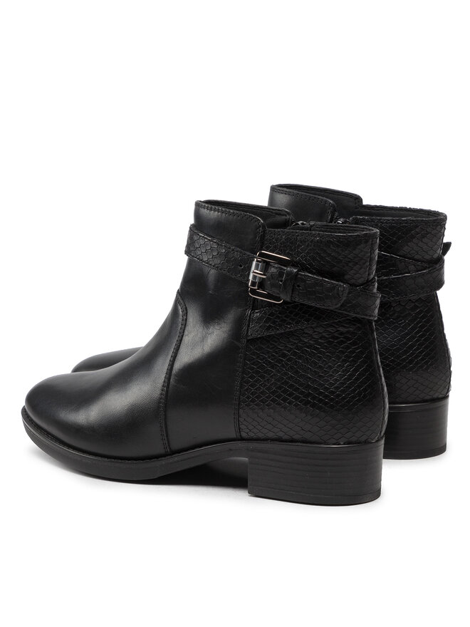 Geox Polokozačky Geox D Felicity E D26G1E 04341 C9999 Černá