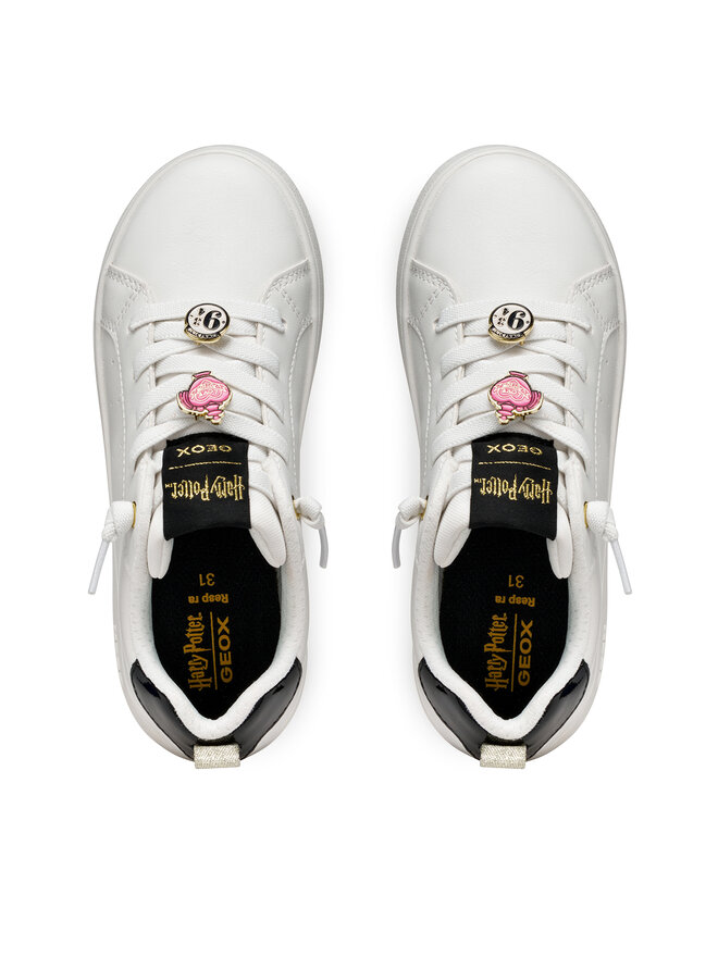 Geox Сникърси Geox J Eclyper J56LRA 000BC C1000 S Бял