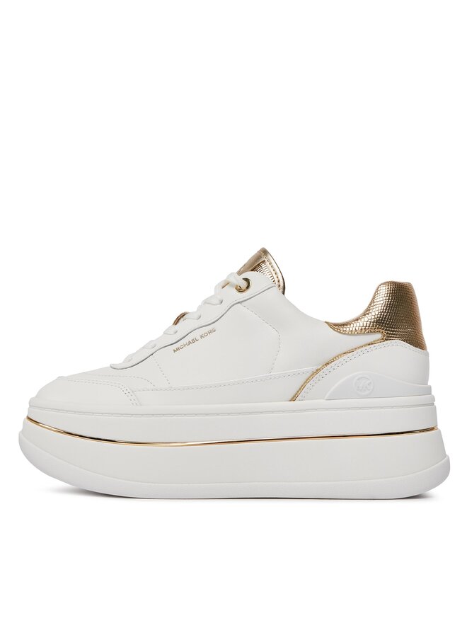 MICHAEL Michael Kors Снікерcи MICHAEL Michael Kors Hayes Lace Up 43R4HYFS2L Білий