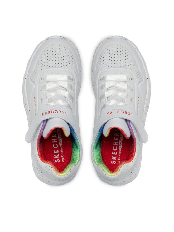 Skechers Sneakers Skechers Uno Lite Rainbow Specks 310457L/WMLT Weiß