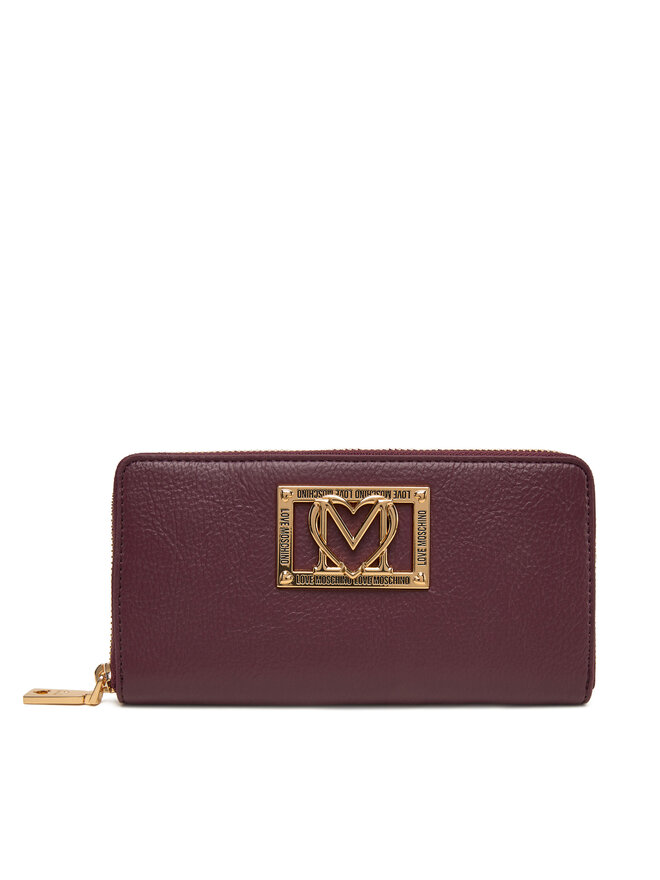 LOVE MOSCHINO Голям дамски портфейл LOVE MOSCHINO JC5603PP1NLI0552 Бордо