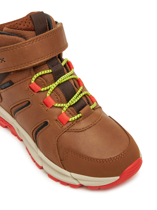 Geox Schnürschuhe Geox J Flexyper Plus J56LCC 0FUME C0616 S Braun