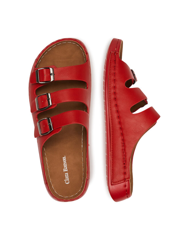 Clara Barson Pantoletten Clara Barson WFA3730-1 Rot