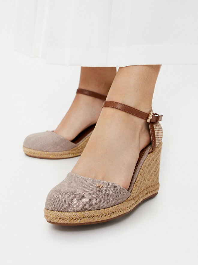 Wrangler Espadryle Wrangler Brava Women Wedge 20241056 Szary
