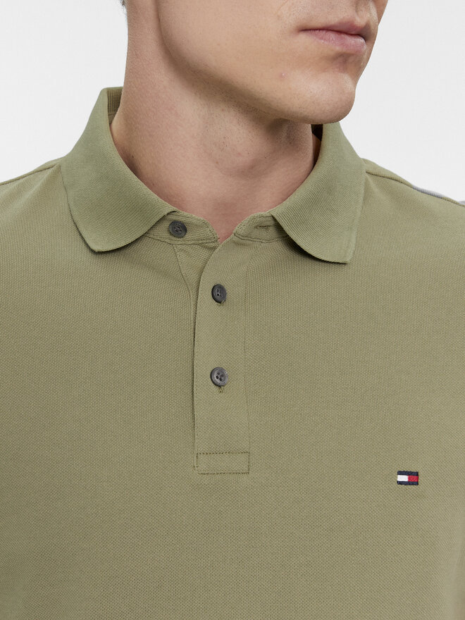 Tommy Hilfiger Tommy Hilfiger Pólóing 1985 MW0MW17771 Zöld Slim Fit