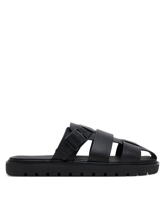 Calvin Klein Jeans Pantoletten Calvin Klein Jeans Sq Molded Sandal Fisherman YM0YM01220 Schwarz