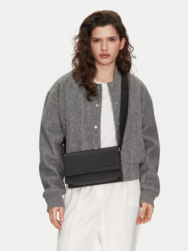 Lacoste Borsetta Lacoste Flap Reporter Bag NU4118CE Nero