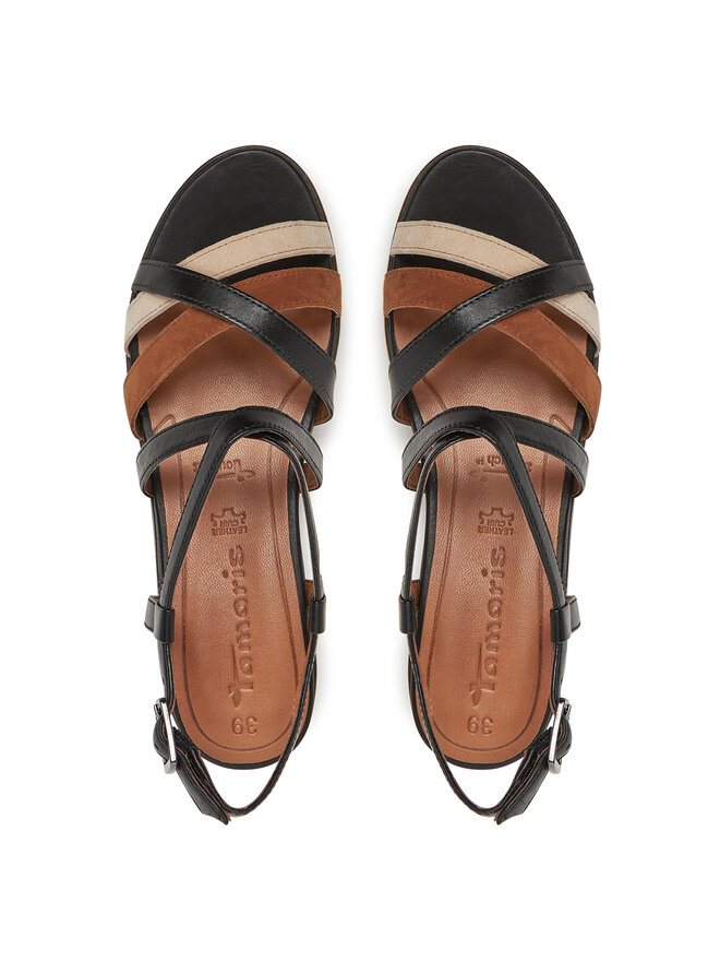 Tamaris 1-28303-44 NERO - Scarpe Sandali con zeppa Donna 68,59