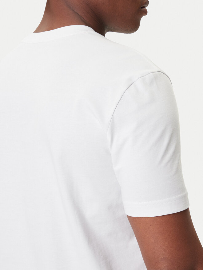 BOSS BOSS Camiseta Te_Wheel 50546381 Blanco Regular Fit