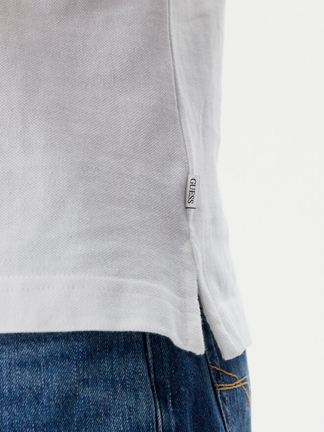 Guess Jeans Guess Jeans Polo M5GP29 KCJV1 Λευκό Regular Fit