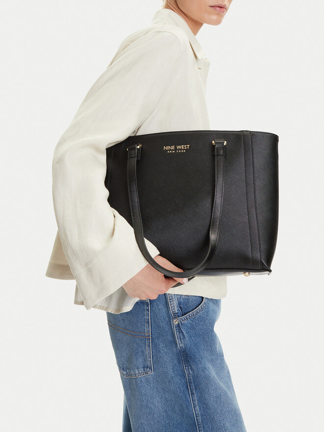 Nine West Дамска чанта Nine West CEO-Midtown Maven-LX9844 Черен