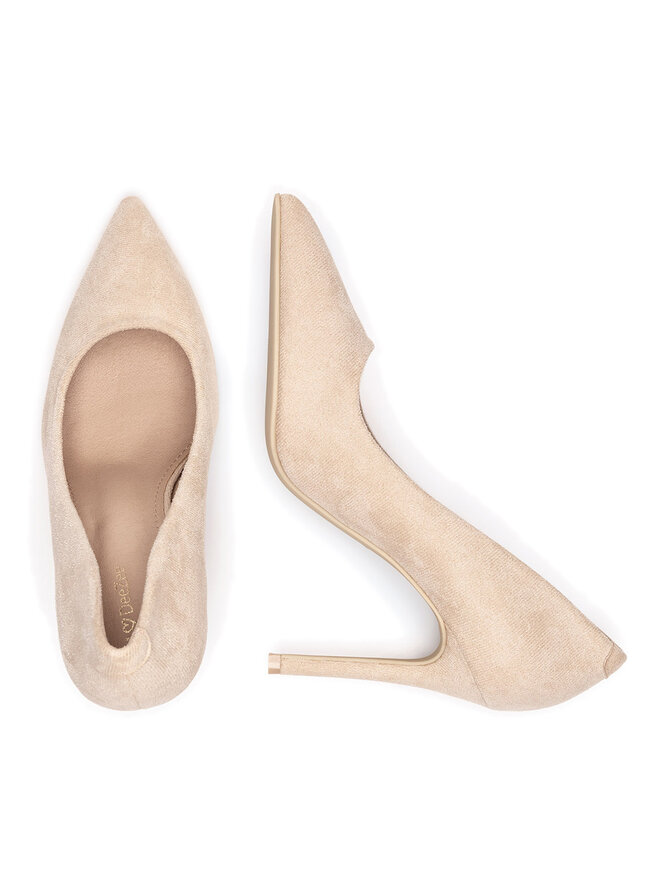 DeeZee Pantofi cu toc subțire DeeZee DBC-37237-1 Bej