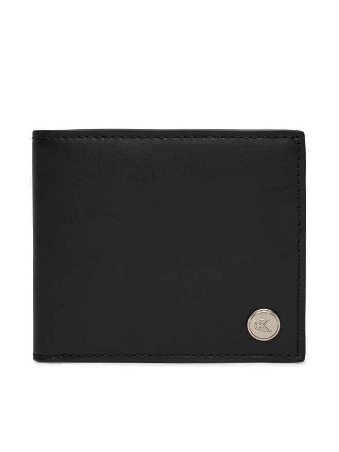 Calvin Klein Jeans Pánska peňaženka Calvin Klein Jeans Jeans Hardware Bifold W/Coin LV04G1004G Čierna