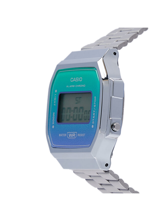 Casio Zegarek Casio Vintage A168WER-2AEF Srebrny