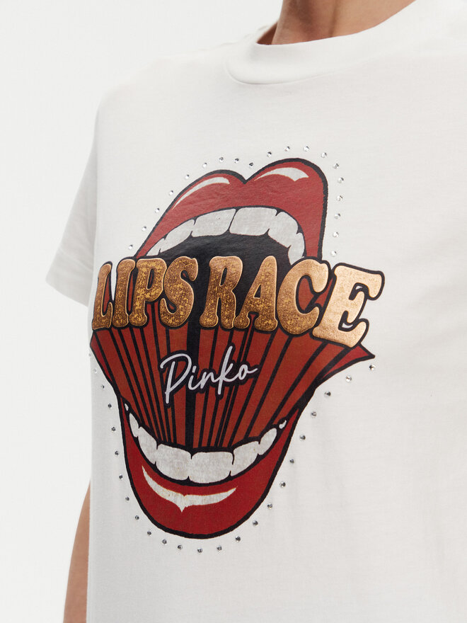 PINKO PINKO Camiseta Trapani 105050 A2D8 Blanco Regular Fit