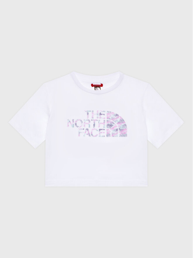 The North Face The North Face Marškinėliai Crop Easy NF0A83EU Balta Regular Fit
