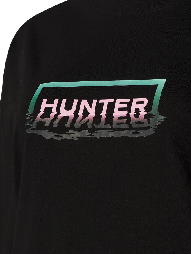 Hunter Hunter Majica Abele UNISEX HARU0007251 Črna Regular Fit