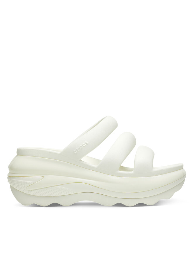 Crocs Klapki Crocs Mega Crush Triple Strap 209842 Écru