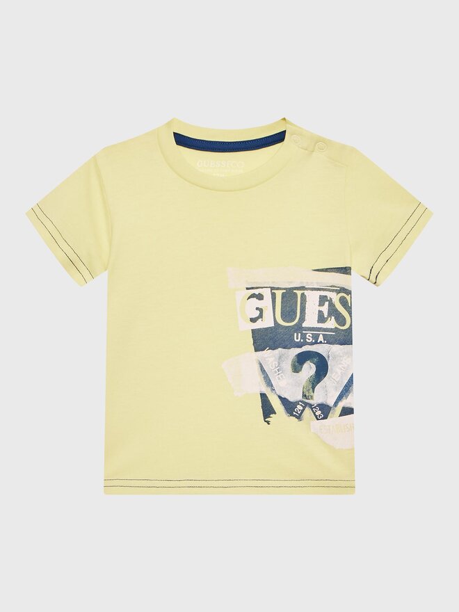 Guess Guess Póló I3GI00 K8HM0 Sárga Regular Fit