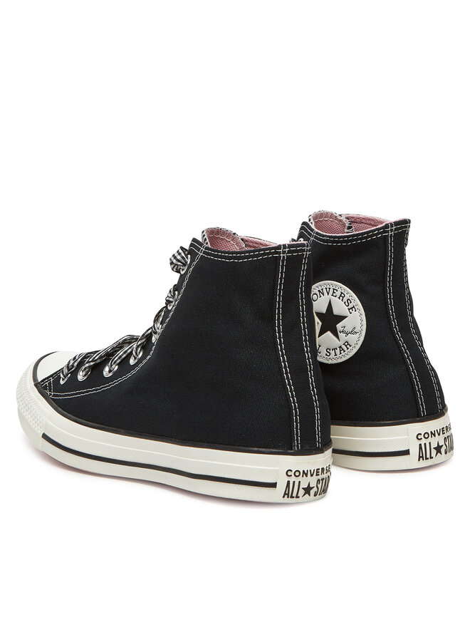 Converse Modne superge Converse Chuck Taylor All Star Gingham A13661C Črna