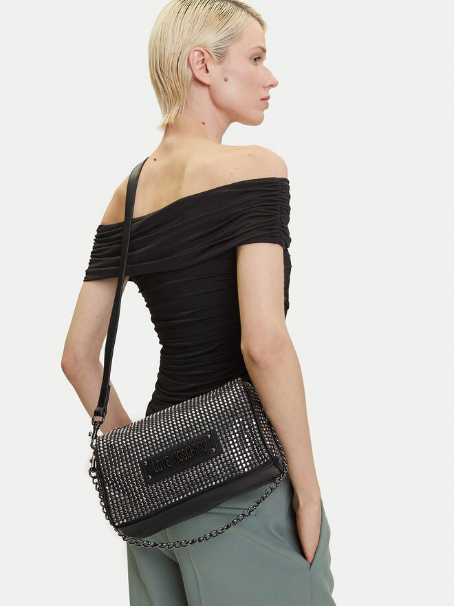 LOVE MOSCHINO Ročna torba LOVE MOSCHINO JC4135PP1MLL100A Črna