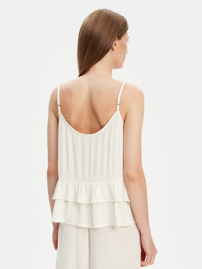 United Colors Of Benetton United Colors Of Benetton Top 4VW95H00B Écru Relaxed Fit