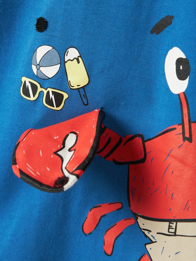 NAME IT NAME IT Camiseta Fish 13241295 Azul Regular Fit