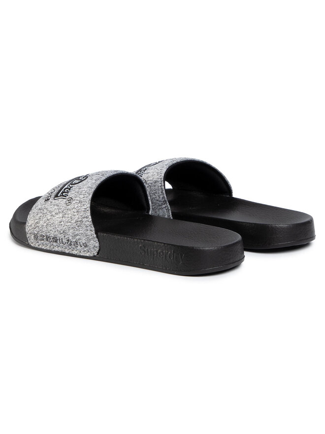 Superdry Pantoletten Superdry Vintage Logo Pool Slide MF310006A Grau