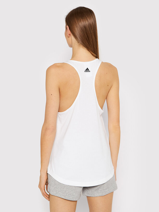adidas adidas Top Essentials Loose Logo GL0567 Blanco Regular Fit